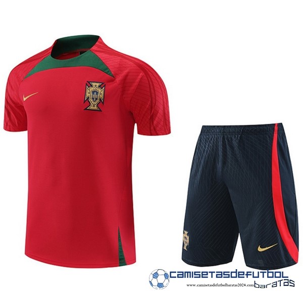 Nike Entrenamiento Conjunto Completo Portugal 2022 Rojo II Verde