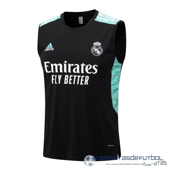 Camiseta Sin Mangas Real Madrid Equipación 2022 2023 Negro Verde