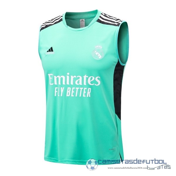 Camiseta Sin Mangas Real Madrid Equipación 2022 2023 Verde Negro