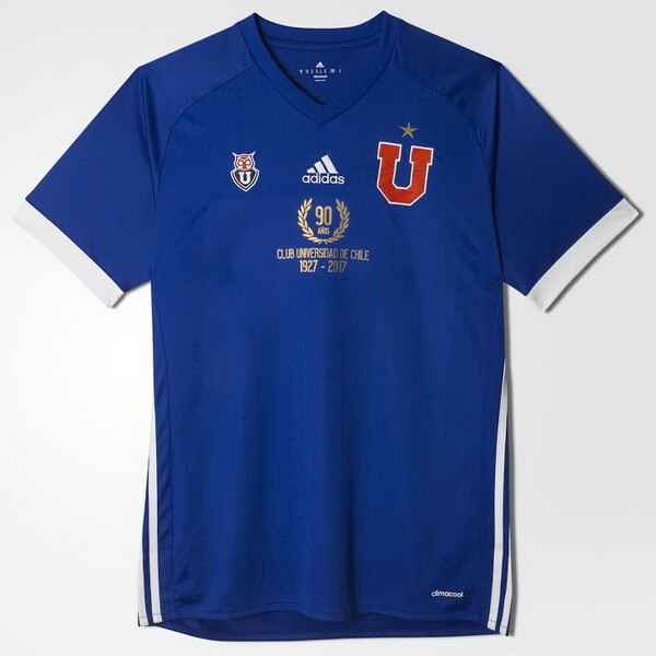 Casa 90th Camiseta Universidad De Chile 1927 2017 Azul