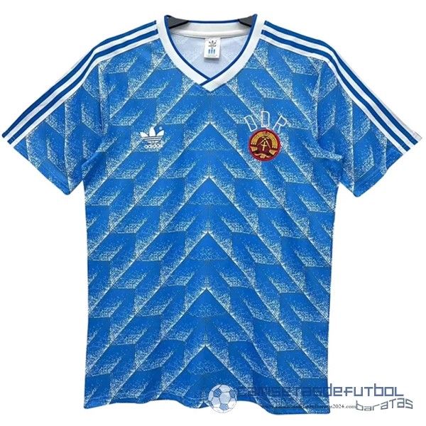 Casa Camiseta Alemania Retro Equipación 1988 Azul
