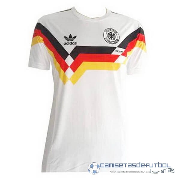 Casa Camiseta Alemania Retro Equipación 1990 Blanco