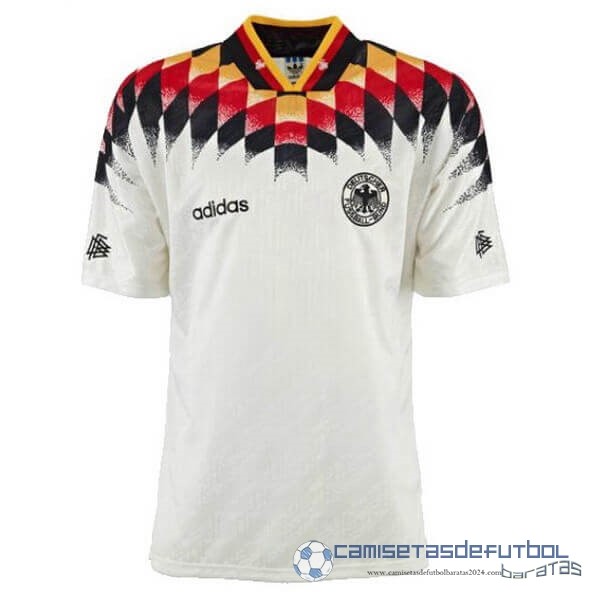 Casa Camiseta Alemania Retro Equipación 1994 Blanco