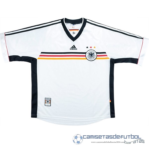 Casa Camiseta Alemania Retro Equipación 1998 Blanco
