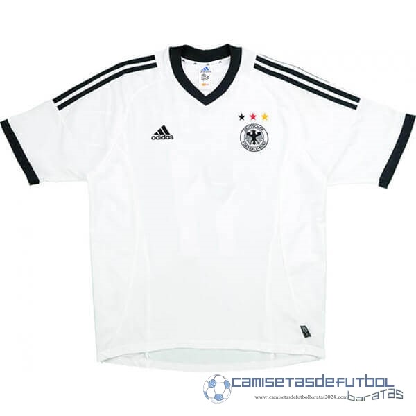 Casa Camiseta Alemania Retro Equipación 2002 Blanco