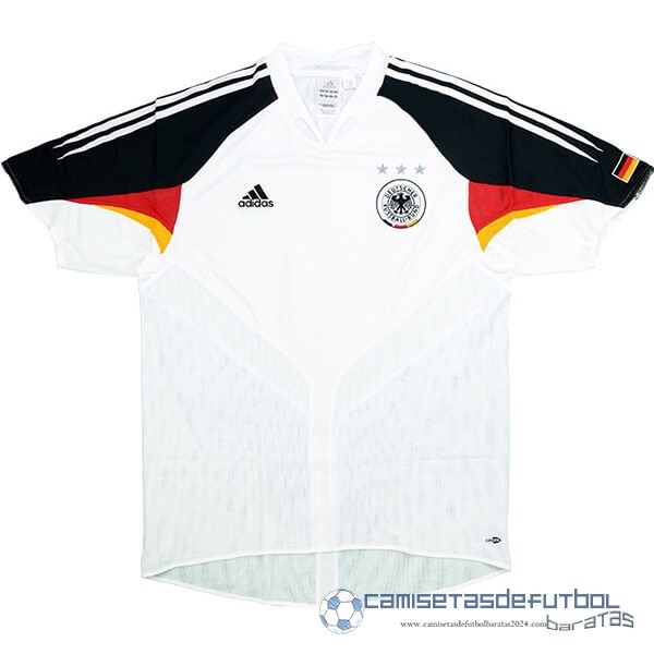 Casa Camiseta Alemania Retro Equipación 2004 Blanco