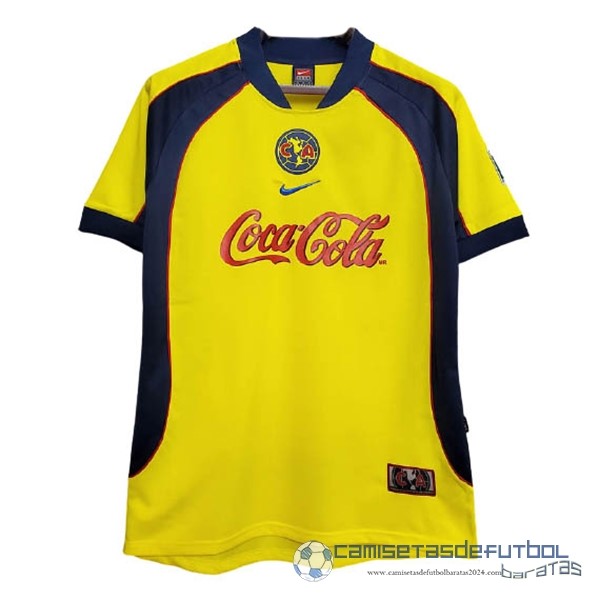 Casa Camiseta América Retro Equipación 2001 2002 Amarillo