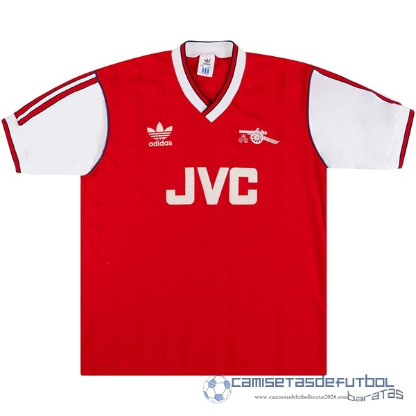 Casa Camiseta Arsenal Retro Equipación 1986 1988 Rojo