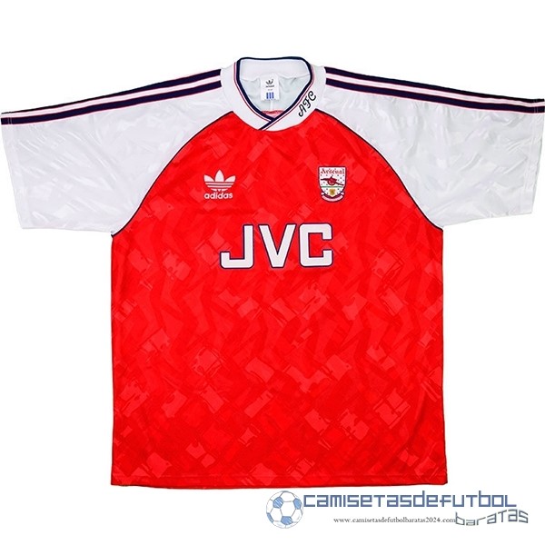 Casa Camiseta Arsenal Retro Equipación 1990 1992 Rojo