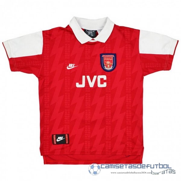 Casa Camiseta Arsenal Retro Equipación 1994 1995 Rojo