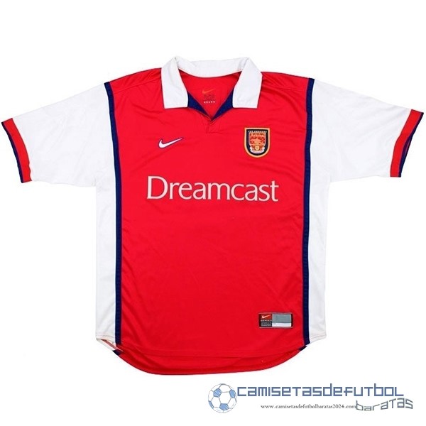 Casa Camiseta Arsenal Retro Equipación 1999 2000 Rojo