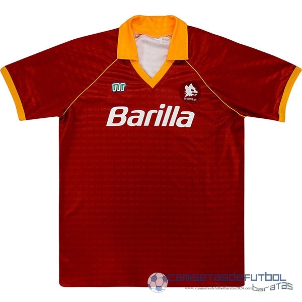 Casa Camiseta As Roma Retro Equipación 1990 1991 Naranja
