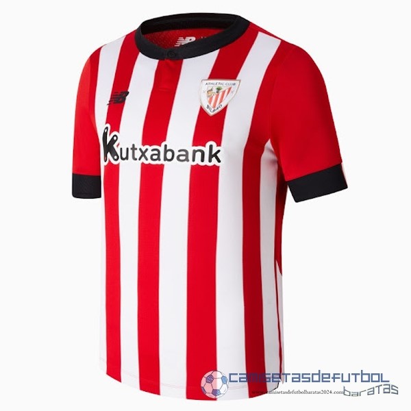 Casa Camiseta Athletic Bilbao Equipación 2022 2023 Rojo Blanco