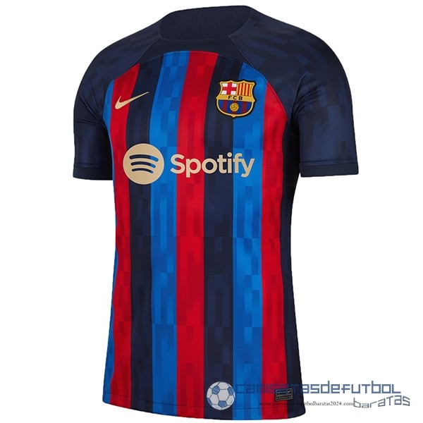 Casa Camiseta Barcelona Equipación 2022 2023 Azul Rojo