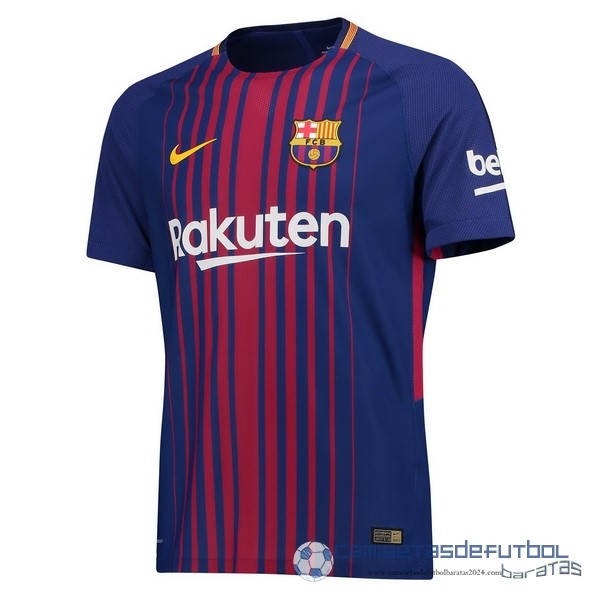 Casa Camiseta Barcelona Retro Equipación 2017 2018 Azul Rojo