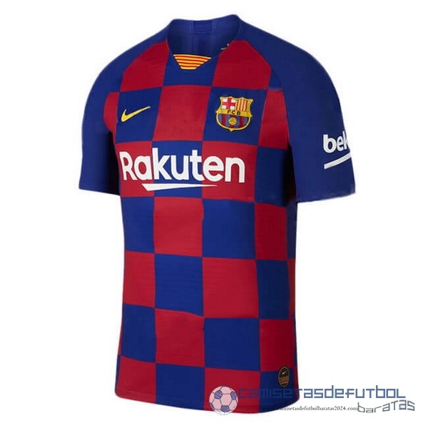 Casa Camiseta Barcelona Retro Equipación 2019 2020 Azul Rojo