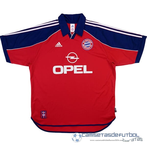 Casa Camiseta Bayern Múnich Retro Equipación 1999 2001 Rojo