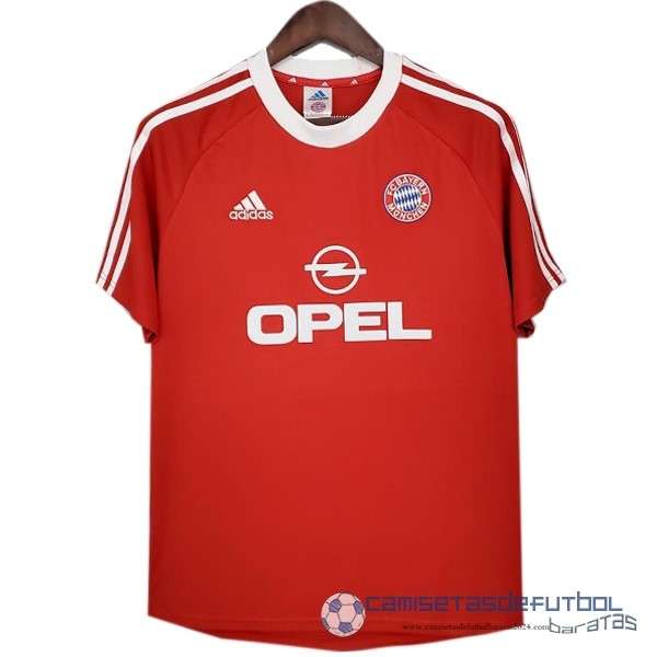 Casa Camiseta Bayern Múnich Retro Equipación 2001 2002 I Rojo