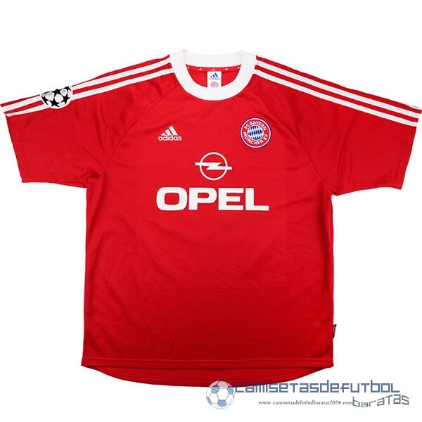 Casa Camiseta Bayern Múnich Retro Equipación 2001 2002 Rojo