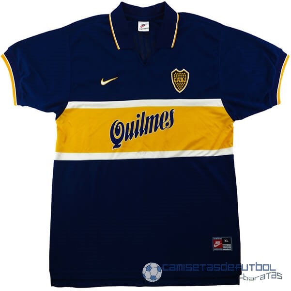 Casa Camiseta Boca Juniors Retro Equipación 1996 1997 Azul