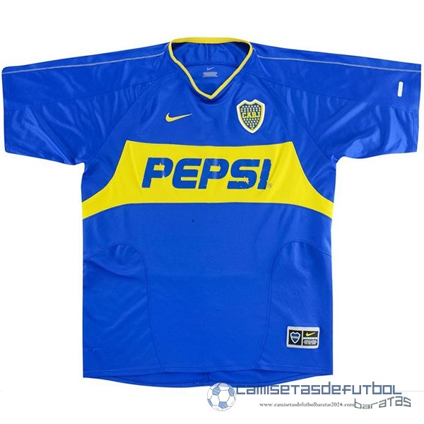 Casa Camiseta Boca Juniors Retro Equipación 2003 2004 Azul