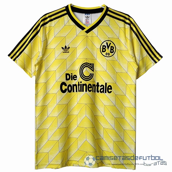 Casa Camiseta Borussia Dortmund Retro Equipación 1988 Amarillo