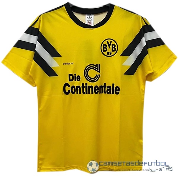 Casa Camiseta Borussia Dortmund Retro Equipación 1989 Amarillo