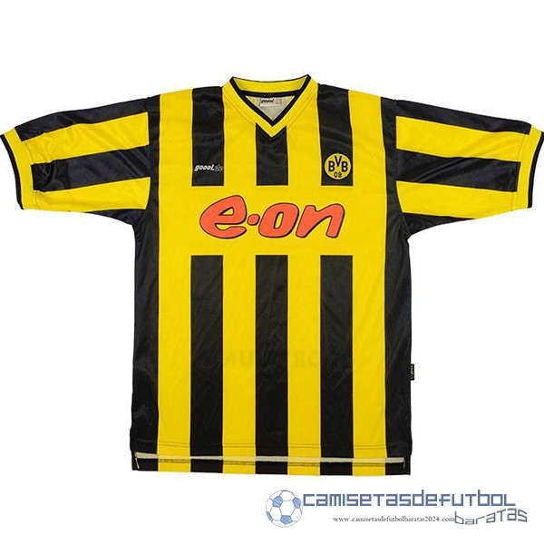 Casa Camiseta Borussia Dortmund Retro Equipación 2000 Amarillo