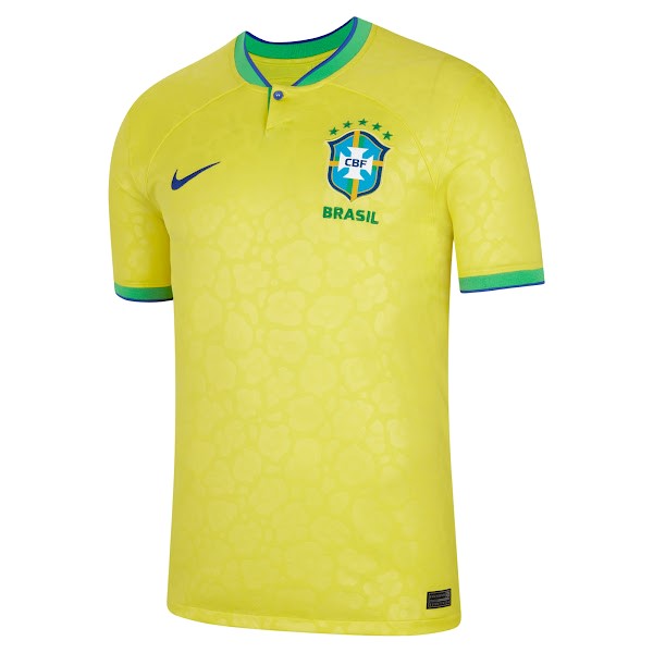 Casa Camiseta Brasil 2022 Amarillo
