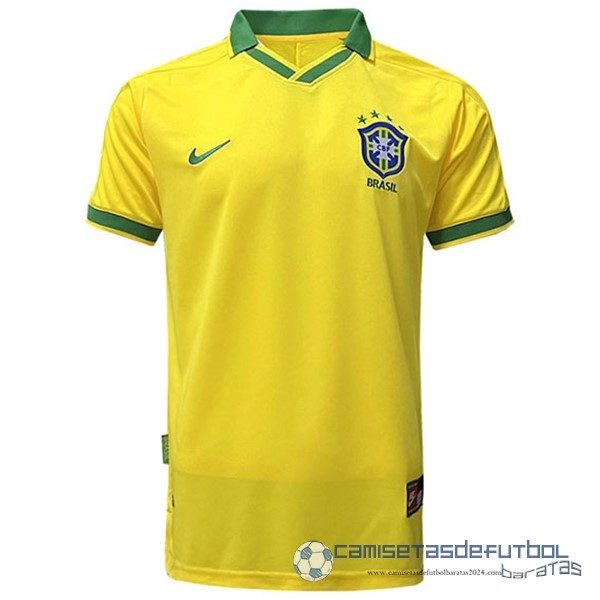 Casa Camiseta Brasil Retro Equipación 1978 Amarillo