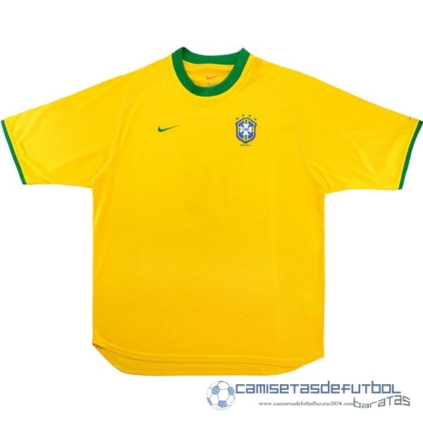 Casa Camiseta Brasil Retro Equipación 2000 Amarillo