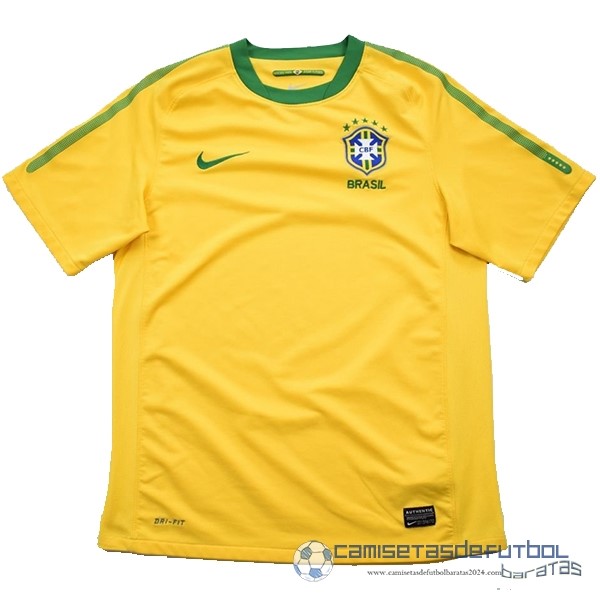 Casa Camiseta Brasil Retro Equipación 2010 Amarillo