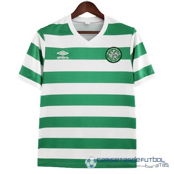 Casa Camiseta Celtic Retro Equipación 1980 1981 Verde