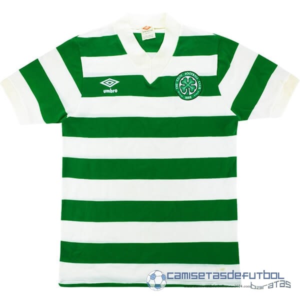 Casa Camiseta Celtic Retro Equipación 1980 1982 Verde