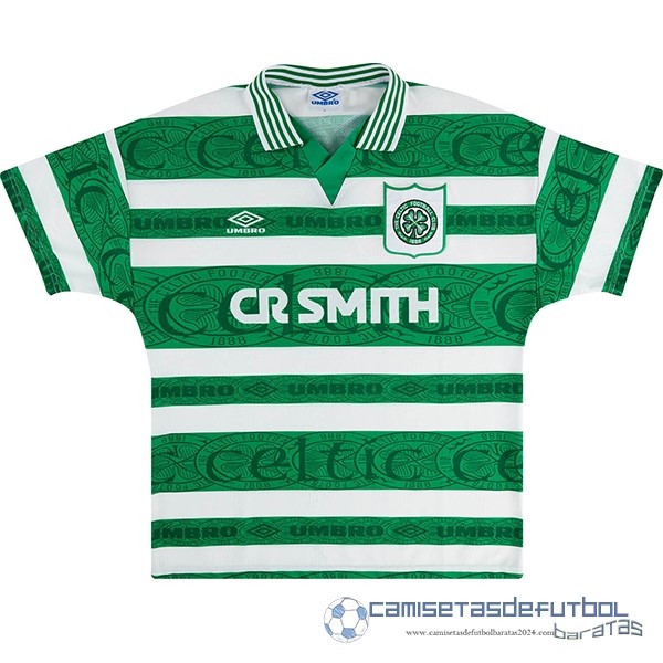Casa Camiseta Celtic Retro Equipación 1995 1997 Verde