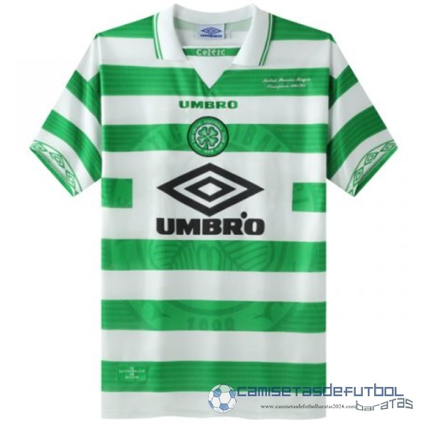 Casa Camiseta Celtic Retro Equipación 1998 Verde