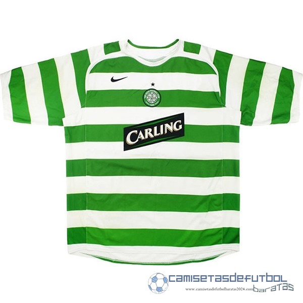 Casa Camiseta Celtic Retro Equipación 2005 2006 Verde