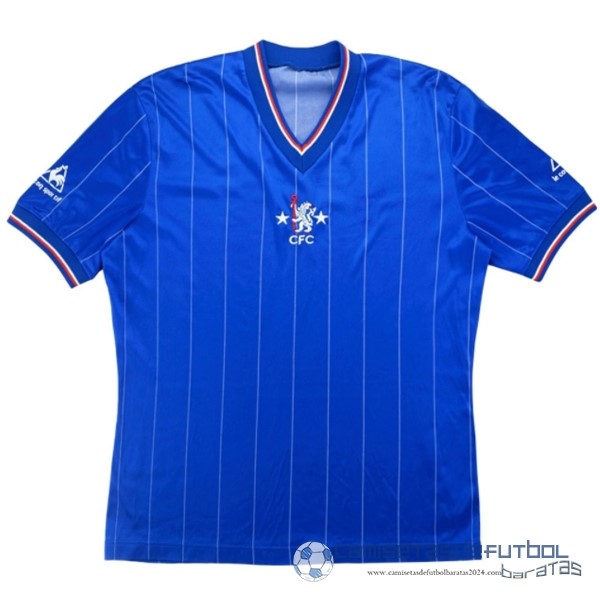 Casa Camiseta Chelsea Retro Equipación 1981 1983 Azul