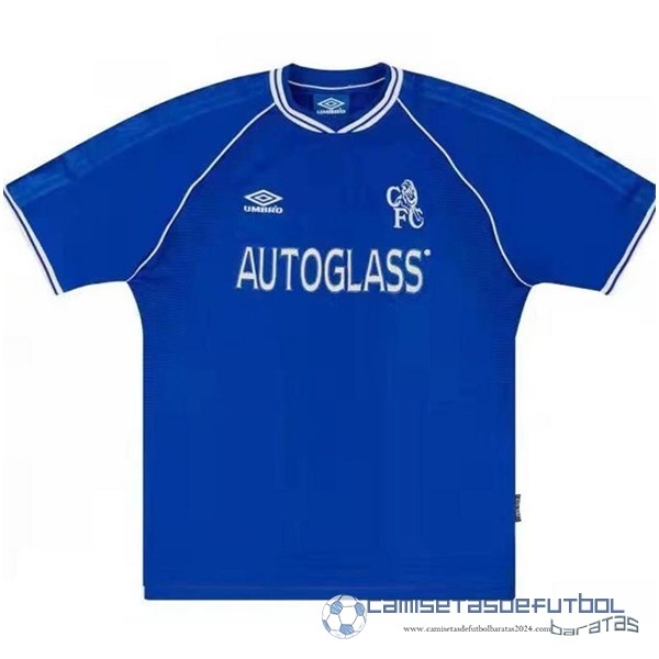 Casa Camiseta Chelsea Retro Equipación 1999 2000 Azul