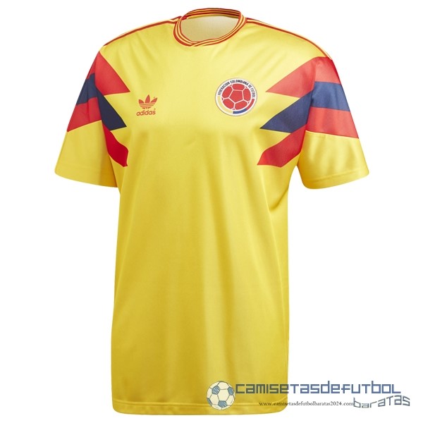 Casa Camiseta Colombia Retro Equipación 1990 Amarillo