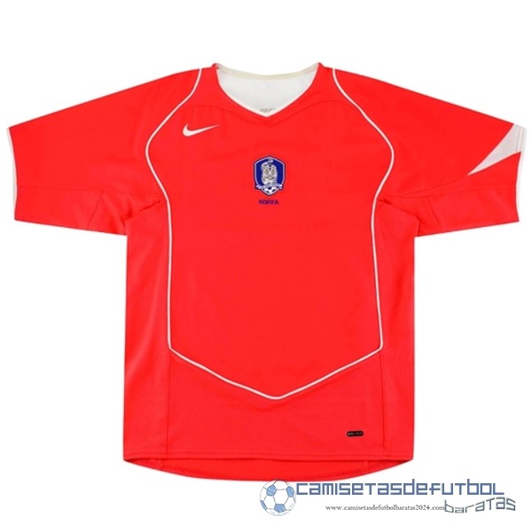 Casa Camiseta Corea Retro Equipación 2004 2006 Rojo