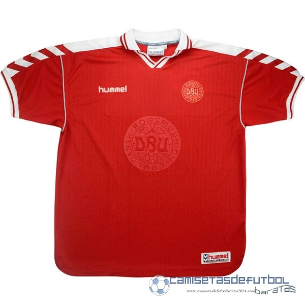 Casa Camiseta Dinamarca Retro Equipación 1998 Rojo