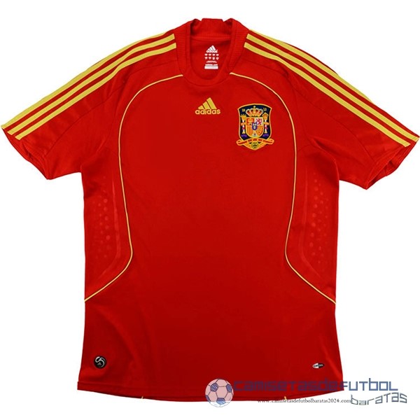 Casa Camiseta España Retro Equipación 2007 2009 Rojo