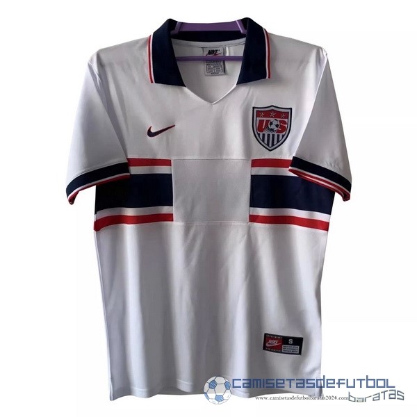 Casa Camiseta Estados Unidos Retro Equipación 1995 Blanco