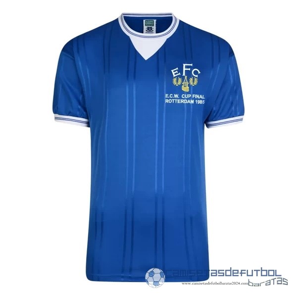 Casa Camiseta Everton Retro Equipación 1985 Azul