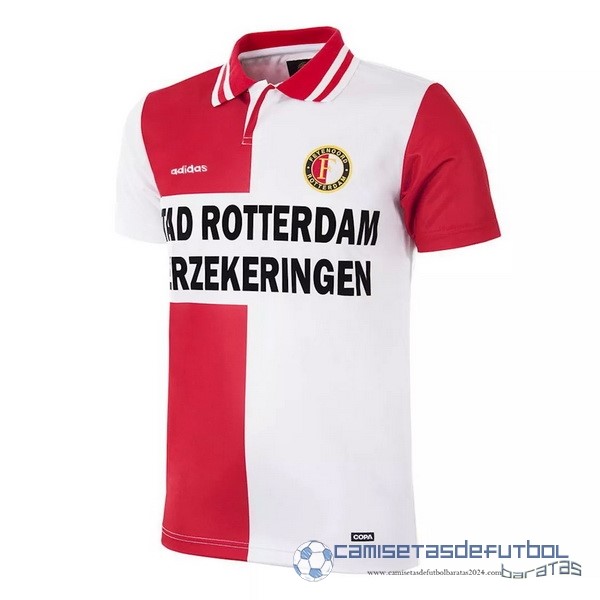 Casa Camiseta Feyenoord Rotterdam Retro Equipación 1995 Rojo Blanco