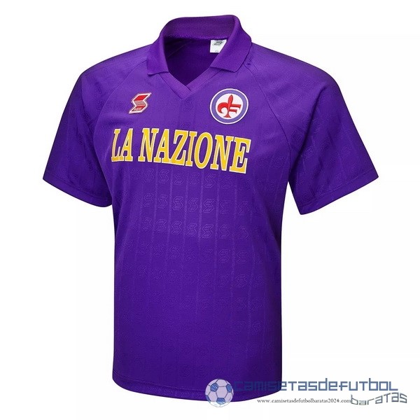 Casa Camiseta Fiorentina Retro Equipación 1989 1991 Purpura