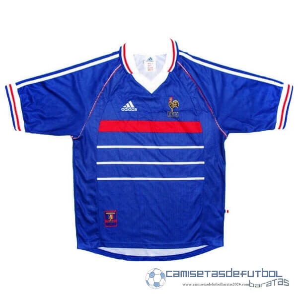 Casa Camiseta Francia Retro Equipación 1998 Azul