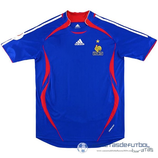 Casa Camiseta Francia Retro Equipación 2006 Azul