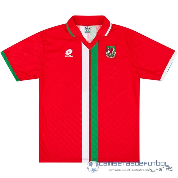 Casa Camiseta Gales Retro Equipación 1996 1998 Rojo